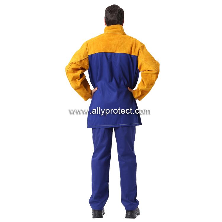 AP-3060 金黃皮配藍色阻燃背布焊服